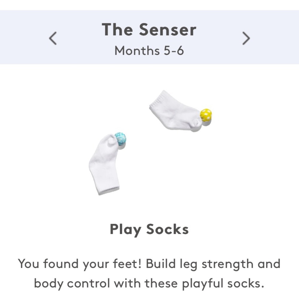 Lovevery Play Socks 5-6 months old